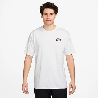 Nike Mens NSW M90 OC LBR T-Shirt - Red/Birch Heather