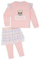 PUMA LOL Dawn Fleece Skirt Leggings Set - Girls' Toddler