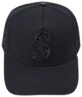 Pro Standard Mens Pro Standard Mariners Classic Pinch Front Trucker - Mens Black/Black Size One Size