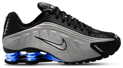 Nike Womens Shox R4 - Running Shoes Metallic Silver/Black/Racer Blue