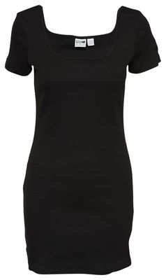 PUMA Classic Square Neck Ribbed Dress - Women's