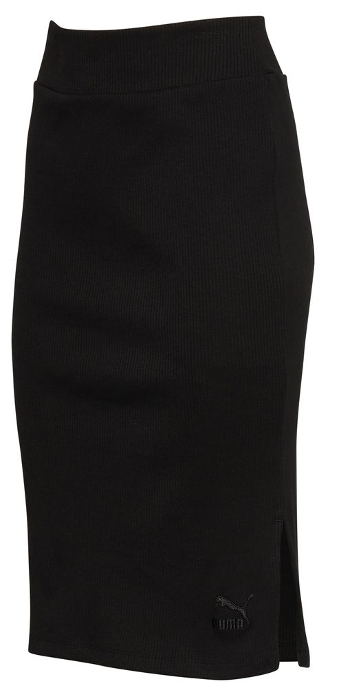 PUMA Ribbed Midi Skirt  - Women's