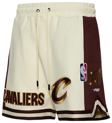 Pro Standard Mens Pro Standard Cavaliers Champ 2.0 Shorts - Mens Tan/Maroon Size XL