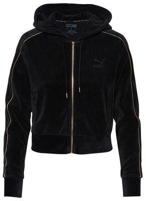 PUMA Velour Iconic T7 Fleece Hoodie - Women's