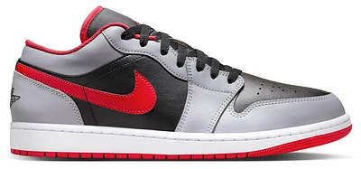 Jordan Mens AJ 1 Low - Basketball Shoes Grey/Black/Red