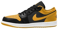 Jordan Mens Air 1 Low - Shoes Black/Yellow Ochre/White