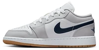 Jordan Boys AJ 1 Low - Boys' Grade School Basketball Shoes White/Midnight Navy