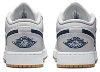 Jordan Boys AJ 1 Low - Boys' Grade School Basketball Shoes White/Midnight Navy