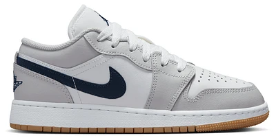 Jordan Boys AJ 1 Low - Boys' Grade School Basketball Shoes White/Midnight Navy