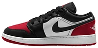 Jordan Boys AJ 1 Low - Boys' Grade School Basketball Shoes Black/White/Varsity Red