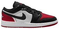 Jordan Boys AJ 1 Low - Boys' Grade School Basketball Shoes Black/White/Varsity Red