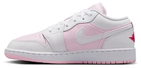 Jordan Girls AJ 1 Low - Girls' Grade School Basketball Shoes Pink Foam/White/Red