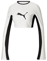 PUMA Womens PUMA X LQS Cropped Long Sleeve T-Shirt