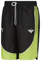 PUMA Mens PUMA Melo Woven Dime Shorts - Mens Sharp Green/Black Size XL