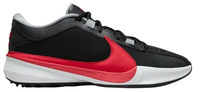Nike Mens Zoom Freak 5 - Basketball Shoes Black/Pure Platinum/University Red