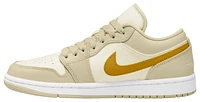 Jordan Womens Jordan AJ 1 Low - Womens Basketball Shoes White/Yellow Size 08.5