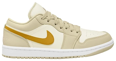 Jordan Womens Jordan AJ 1 Low - Womens Basketball Shoes White/Yellow Size 08.5