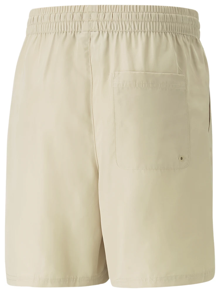 PUMA Mens Classic 6" Shorts - Beige/White