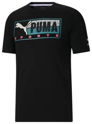 PUMA Fandom Black Cotton T-Shirt - Men's