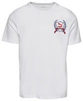 PUMA Mens PUMA New Heritage Logo T-Shirt - Mens White Size L