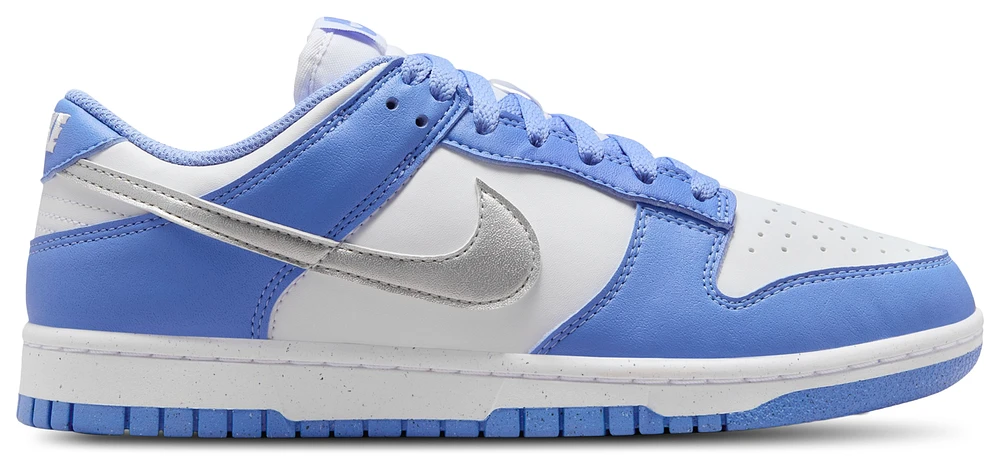 Nike Womens Dunk Low Next Nature - Basketball Shoes Metallic Silver/Royal Pulse/White