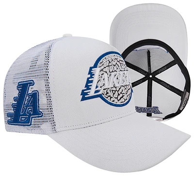 Pro Standard Pro Standard Lakers Cement Trucker - Adult White/Blue/Gray Size One Size