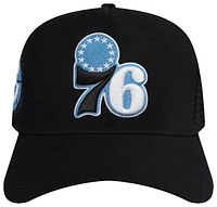 Pro Standard Mens Pro Standard 76ers 3 Peat Trucker Hat - Mens Black Size One Size
