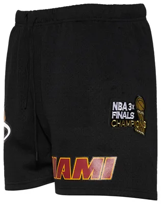Pro Standard Mens Pro Standard Heat NBA Button Up Mesh Shorts - Mens Black Size L