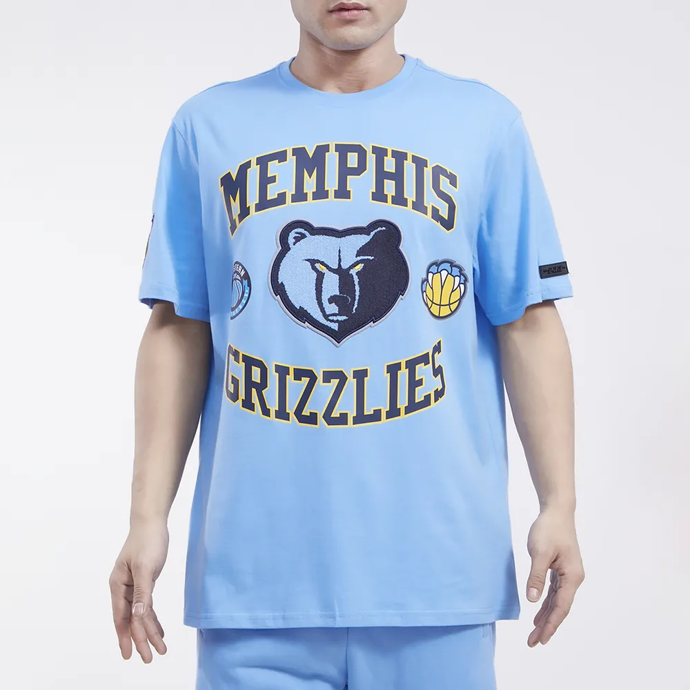 Pro Standard Mens Pro Standard Grizzlies Graphic SJ T-Shirt - Mens University Blue/University Blue Size L