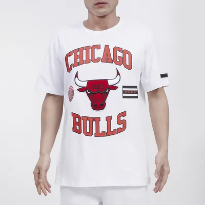 Pro Standard Mens Bulls Graphic SJ T-Shirt - White/White