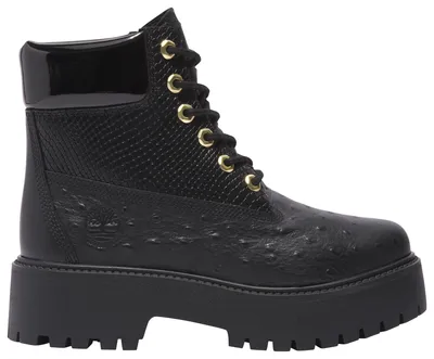 Timberland Womens Heritage Platform 6" Waterproof Boots - Black/Black/Gold