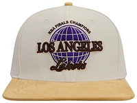 Pro Standard Mens Pro Standard Lakers SMU Strapback Cap - Mens Eggshell Size One Size