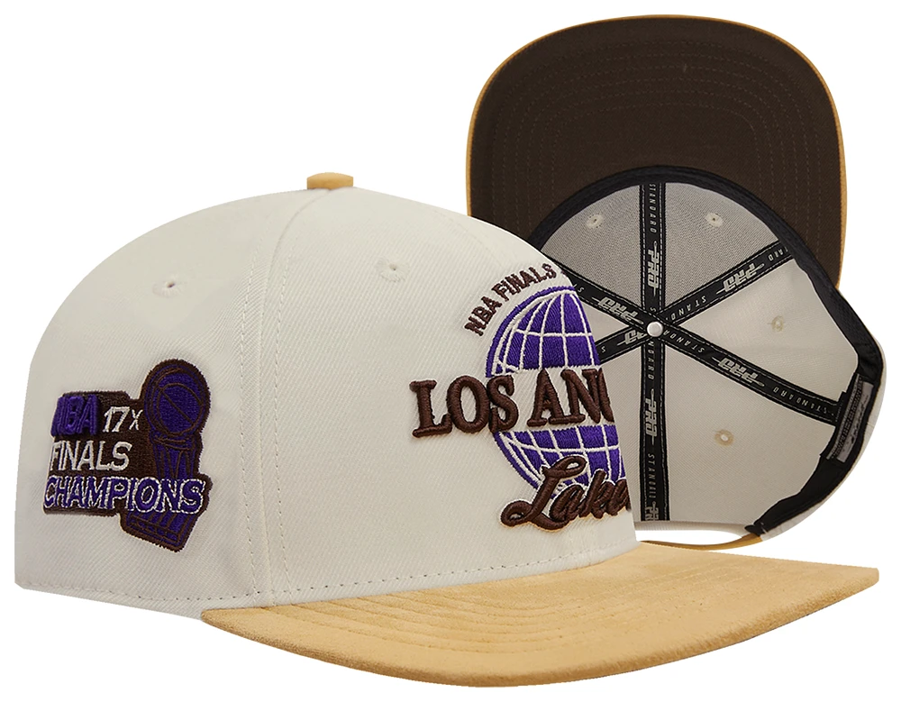 Pro Standard Mens Pro Standard Lakers SMU Strapback Cap - Mens Eggshell Size One Size