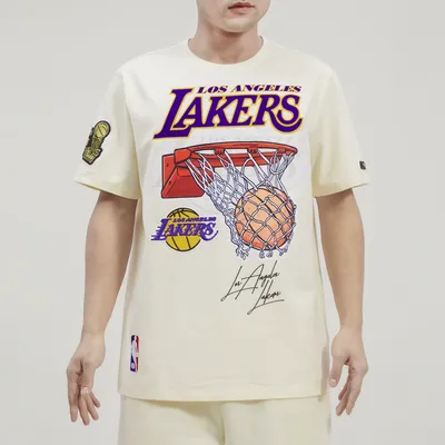 Pro Standard Lakers Wheat T-Shirt - Men's