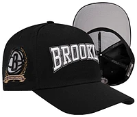 Pro Standard Mens Pro Standard Nets Crest Emblem Flatbrim Snapback - Mens Black/Black Size One Size