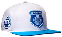 Pro Standard Mens Pro Standard Pistons Military Pinch Front Snapback Hat - Mens White/Blue Size One Size