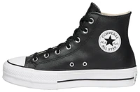 Converse Womens All Star Platform Hi Leather - Shoes White/Black