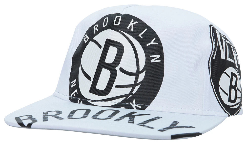 Mitchell & Ness Mens Mitchell & Ness Nets In Your Face Deadstock Snapback - Mens Black/White Size One Size