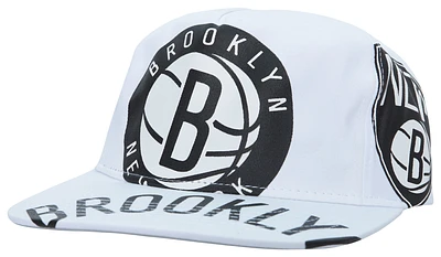 Mitchell & Ness Mens Mitchell & Ness Nets In Your Face Deadstock Snapback - Mens Black/White Size One Size