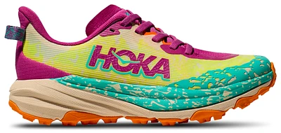 HOKA Girls HOKA Speedgoat 6 - Girls' Grade School Running Shoes Fuchsia/Electric Aqua Size 04.0