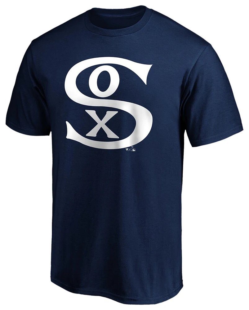 Fanatics Mens White Sox Cooperstown Collection Forbes T-Shirt - Navy/Navy