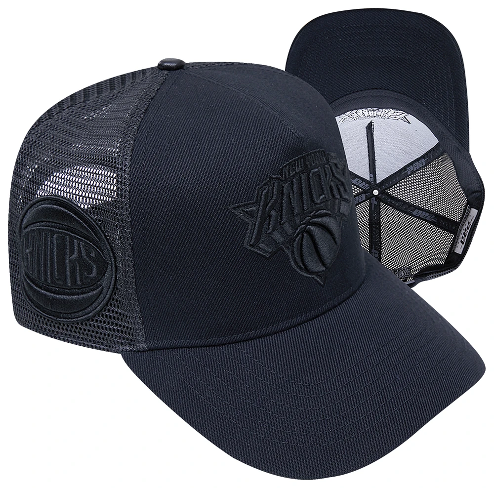 Pro Standard Mens Pro Standard Knicks Black Out Classic Trucker - Mens Black/Black Size One Size