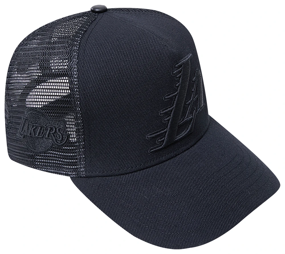 Pro Standard Mens Pro Standard Lakers Black Out Classic Trucker - Mens Black/Black Size One Size