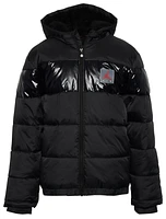 Jordan Boys Bold Stripe Puffer - Boys' Grade School Black/Red