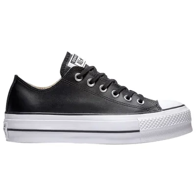 Womens All Star Platform Ox Leather Low
