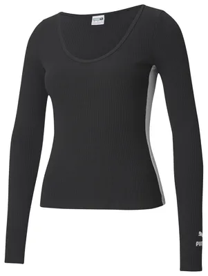 PUMA Classic Rib Longsleeve Top - Women's