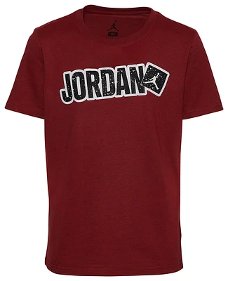 Jordan Boys Jordan Sticker T-Shirt 1 - Boys' Grade School Black/Red Size L