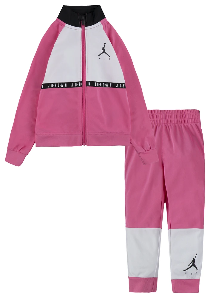 Jordan Girls Jumpman Air Blocked Tricot - Girls' Toddler Pink/White