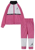 Jordan Girls Jumpman Air Blocked Tricot - Girls' Toddler Pink/White