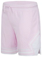 Jordan Girls Air Diamond Shorts - Girls' Grade School Pink/White